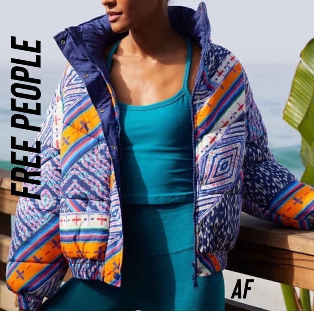 Free People Movement Multicolored Puffer - Picture 1 of 6